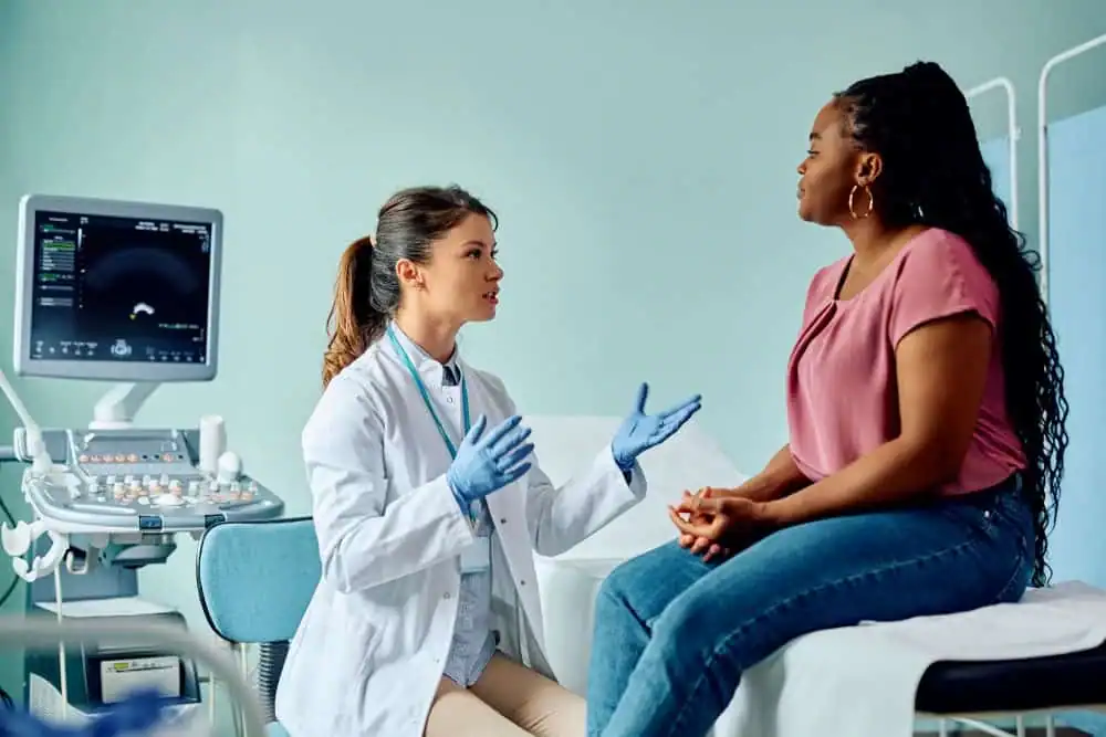 Rejuvenating Intimacy: Exploring Surgical Solutions for Vaginal Laxity 1 Woman have consultation about vaginal laxity Bury St Edmunds