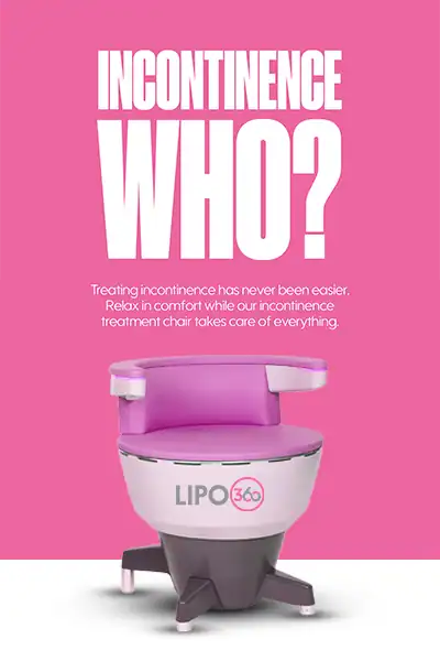 LIPO360 EMS Chair Can Help with Urinary Incontinence 2 Image of a urinary incontinence treatment seat Bury St Edmunds
